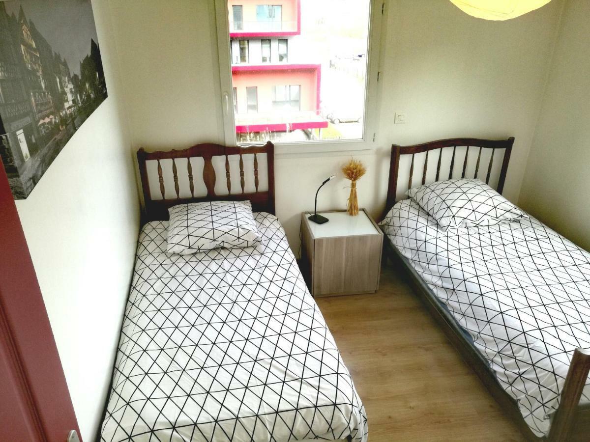 Grand appartement proche CHU Rouen Extérieur photo